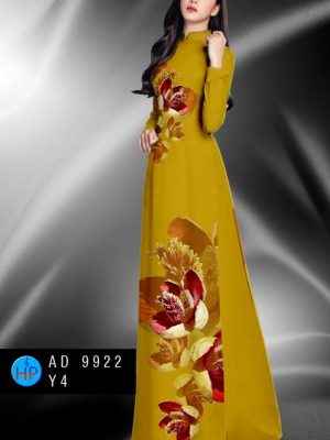 Vải Áo Dài Hoa In 3D AD 9922 20